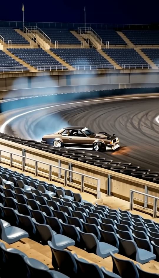 Still from the film: The shakotan coupe understood the assignment at the drift park